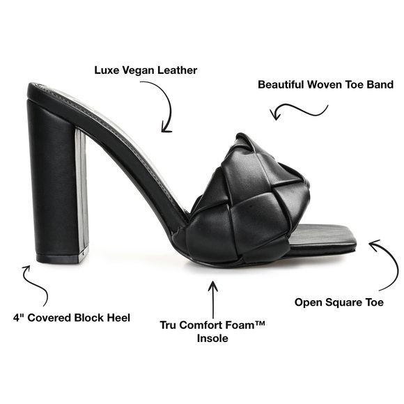 Journee Collection Black 6.5 Medium Womens US - Picture 2 of 6